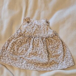 Baby GAP Dress in Beige and White